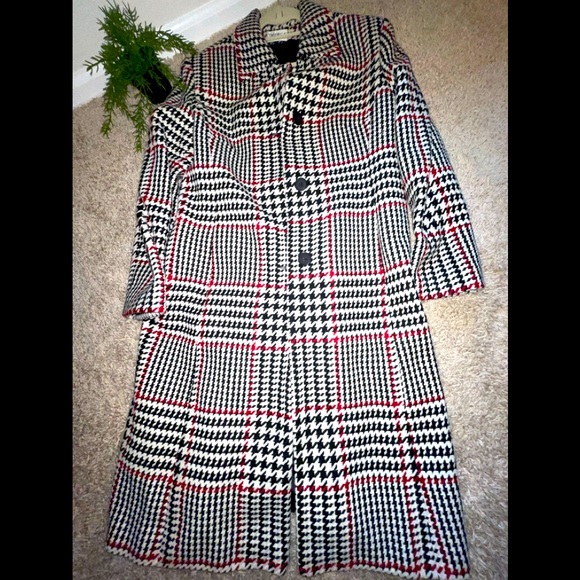 Chadwicks Jackets & Blazers - NWOT Houndstooth Wool Coat